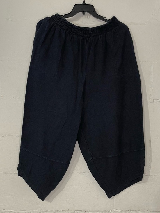 Free People Pants - Free People Black Cropped Harem Pants